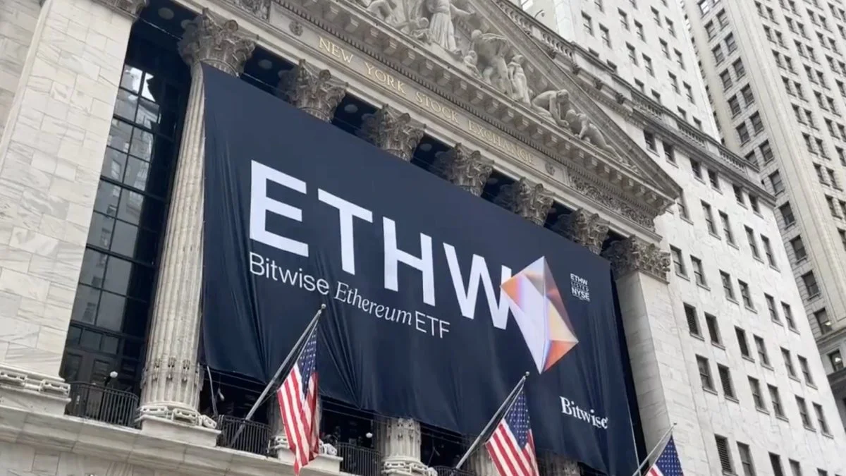 Bitwise Unveils Bold NYSE Banner Ad For Ethereum ETF